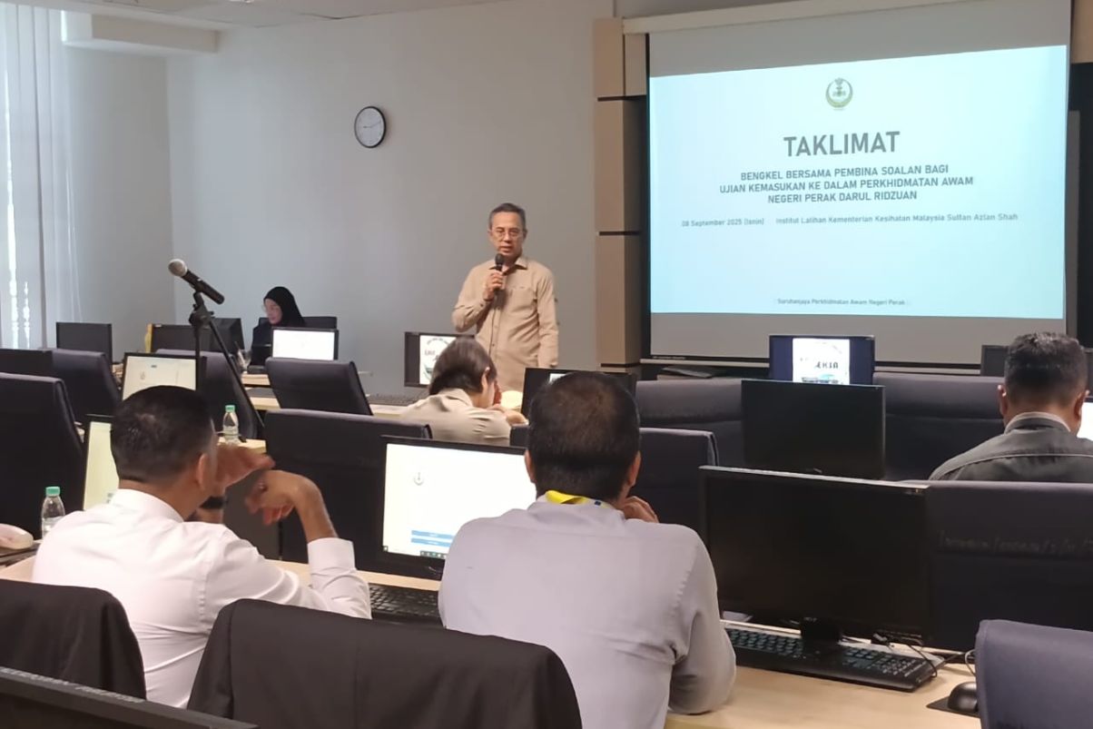 Bengkel Bersama Pembina Item Soalan Ujian Kemasukan Ke Perkhidmatan Awam Negeri Perak