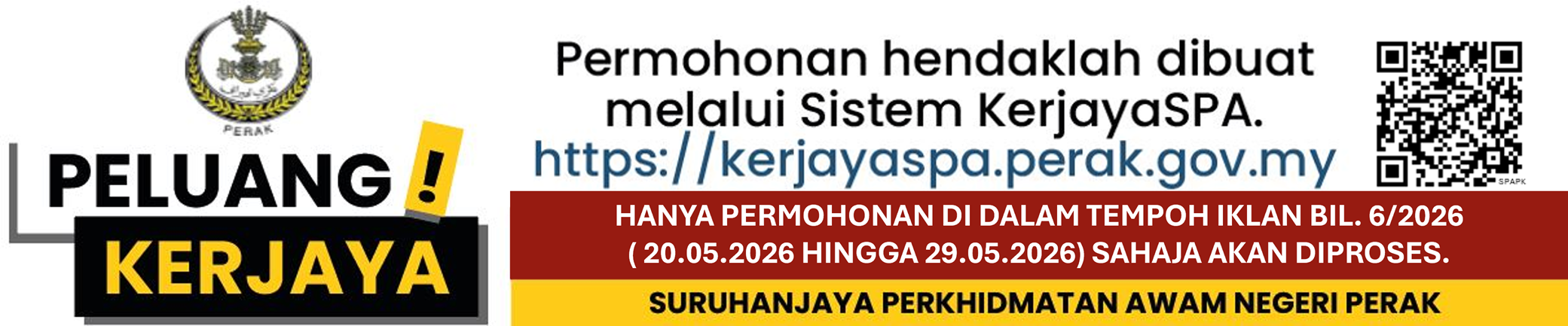 IKLAN JAWATAN KOSONG BILANGAN 6 TAHUN 2026